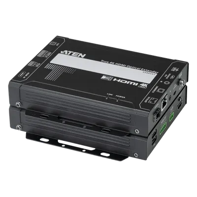 Extensor Óptico HDMI / 4K@60Hz 4:4:4 / 10 km Monomodo / USB 2.0 / RS-232 / IR / Ethernet / 10.2 Gbps