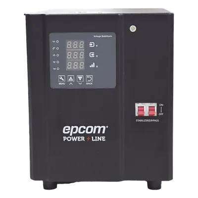 Regulador de Voltaje Industrial Monofásico / 3 kVA / 3 kW / Entrada 96-144 Vca / Salida 117.6-122.4 Vca / Estabilización ±2% / Eficiencia 98%