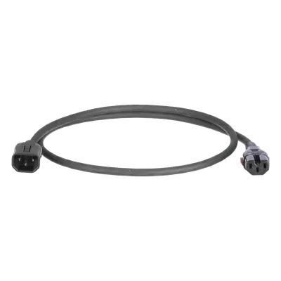Cable de alimentación PANDUIT PLD04BL con bloqueo doble, IEC C13-C14
