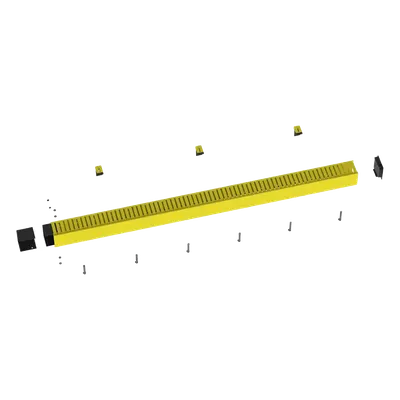 Kit de Administrador de Cables Vertical / Canaleta 4x4 / Altura 1828.8 mm (6 ft) / ABS Libre de Halógenos / Capacidad 2824 Cables de Fibra