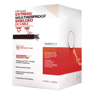Cable Cat5e LINKEDPRO PRO-CAT-5-EXT/500 FTP para exterior, 152 m