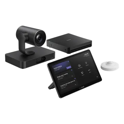 Sistema de Videoconferencia / Microsoft Teams Rooms / Intel Ultra 5 con NPU / Cámara Dual 4K / Zoom Óptico 20x / Panel Táctil 11.6" / Compartir Inalámbrico 1080p