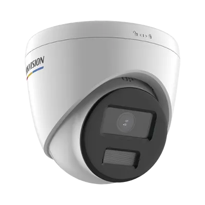 Turret IP 4 Megapixel / Imagen a Color 24/7 / PoE / Lente 2.8 mm / Luz Blanca 30 mts / Exterior IP67 / WDR 120 dB / H.265+ / ONVIF 