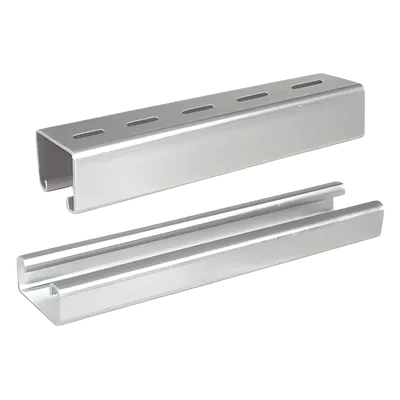 Unicanal Perforado / 4x4 U10 / 3000 mm (9.84 ft) / Acabado ElectroZinc