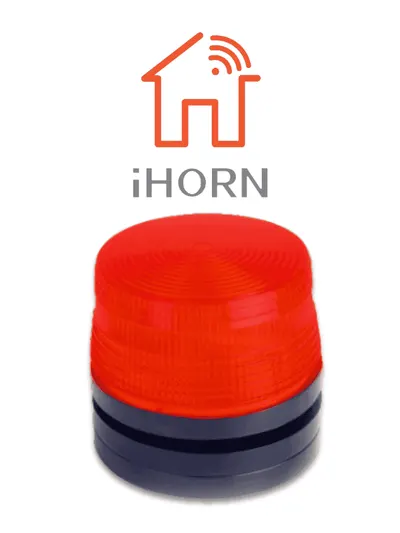 Estrobo de seguridad HORN HC-05-LED con luz LED roja