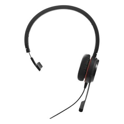 Jabra Evolve 30 Mono con conexión USB / 3.5mm, micrófono con cancelación de ruido y controlador en el cable con botones e indicadores LED (5393-829-309) 