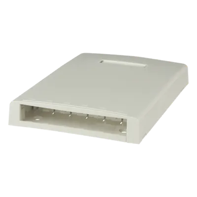 Caja de montaje en superficie PANDUIT CBXF6IW-AY de 6 puertos