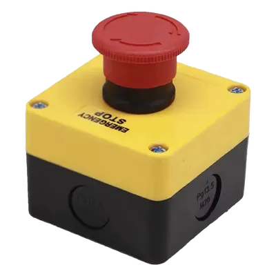 Botón de parada enclavado AccessPRO XBS-S-T01 para barreras vehiculares