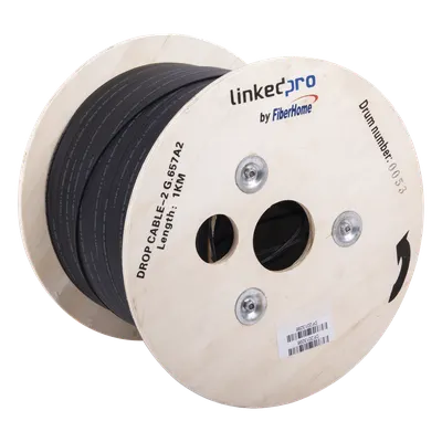 Cable de fibra óptica drop LINKEDPRO IC-DROPA2-2C de 1 km