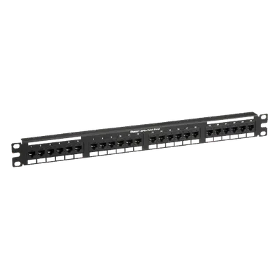 Panel de Parcheo de Impacto / Categoría 5e / 24 Puertos / 1UR / 19 Pulgadas / PoE 100W / T568A/B