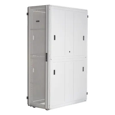 Gabinete para Centros de Datos / 42 UR / 800 mm Ancho / 1070 mm (3.51 ft) Profundidad / Carga 1588 kg / Puerta Perforada 80% / Acero