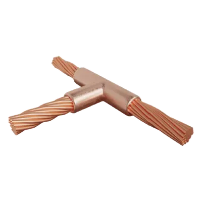 Molde para Soldadura Exotérmica / Tipo T Horizontal / 4/0 AWG a 4/0 AWG / 150 g Carga / Calibres #6 a 500 MCM