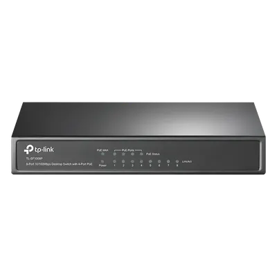 Switch PoE+ TP-LINK TL-SF1008P de 8 puertos y alcance extendido