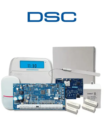 Panel de alarma DSC NEO HS2032 con comunicador IP/LTE y sensores