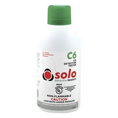Gas para probar detectores de CO SDI SOLO-C6, uso manual o con dispensador