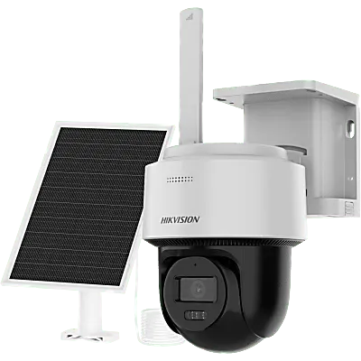 Cámara PT solar Hikvision DS-2CFSP4/4G-SIM de 4 MP y conexión 4G