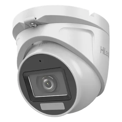 Cámara turret HiLook THC-T127-LMS de 2 MP con iluminación Dual Light