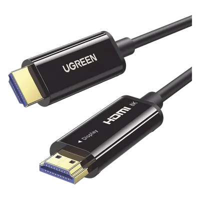 Cable HDMI por Fibra Óptica / 8K@60Hz / HDMI 2.1 / 48 Gbps / 10 m (32.81 ft) / Fibra 4 Núcleos + Cobre 7 Núcleos / HDR / eARC / Aleación Zinc