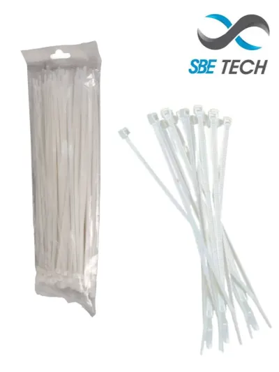 Cincho sujetacable SBE TECH SBE-4.8X450 de nylon blanco, 450 mm