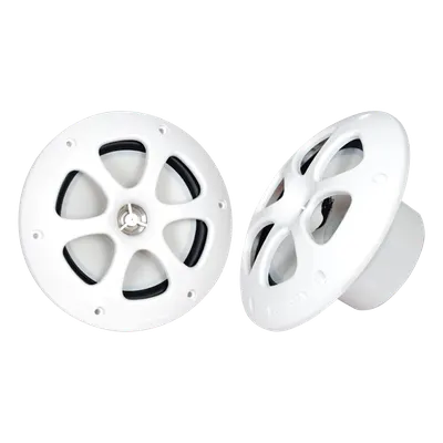 Par de Altavoces Marinos / 6.5" / 100 W Máx / 4 Ohm / IPX5 Equivalente / 60 Hz - 20 kHz