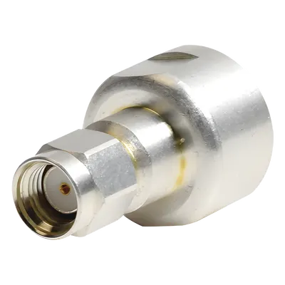 Adaptador RF Coaxial / Bronce Chapado en Plata / Contactos Centrales en Oro / Dieléctrico de Teflón / Configuración Flexible M-M, M-H, H-H