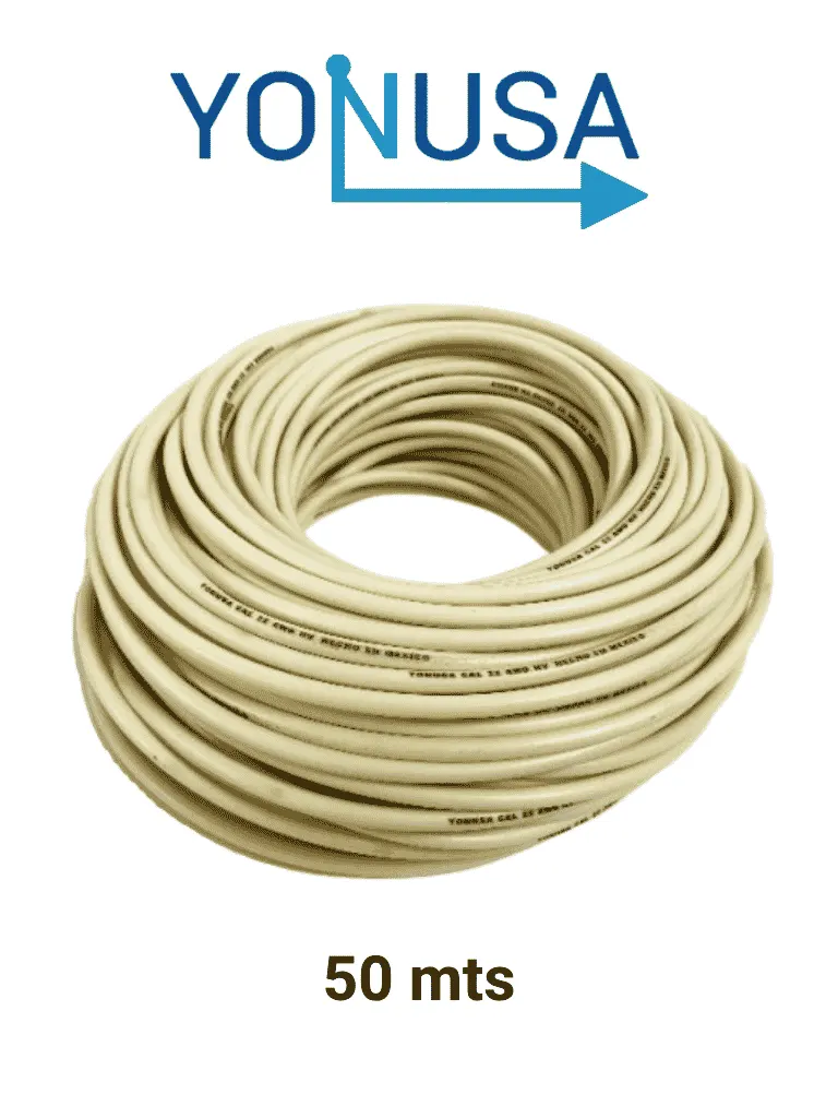 Cable para cerca eléctrica YONUSA CDA50 de 50 metros y doble aislado