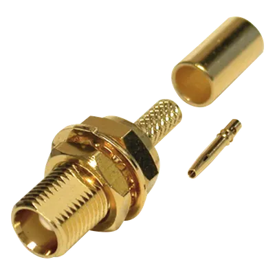 Conector MCX Hembra para Panel / Montaje D-Plano / Anillo Plegable / Cable RG-316/U Grupo B / Contacto Oro / Aislante Teflón