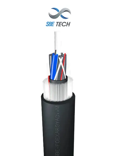 SBE TECH SBEFOEXARGYAD6SM - Metro de Fibra Óptica con armadura dielectrica tipo G652D de 6 hilos OS2