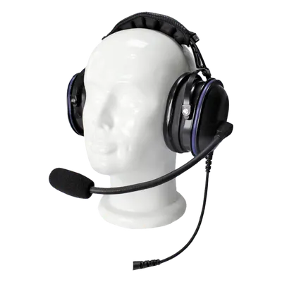 Auriculares de diadema / Uso rudo / Cancelación de ruido dinámico / Cable Kevlar / Compatible HYT TC-700, TC-610, TC-620, TC-510, TC-585, TC-550S, TC-518, TC-580, TC-446S, TC-508, PMR446