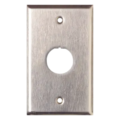 Placa de pared SIEMON XFP-S-01-SS de acero inoxidable, 1 puerto