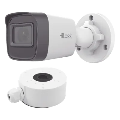 Cámara IP bala HiLook IPC-B141H-C/XSP de 4 MP con visión amplia