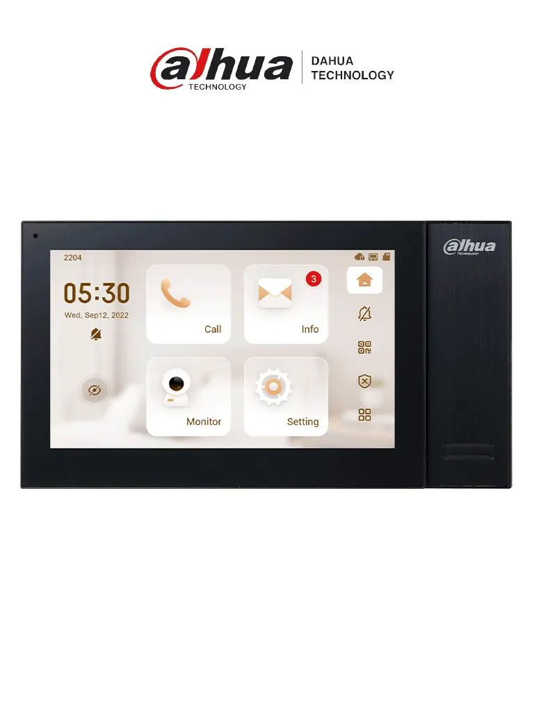Monitor IP Dahua VTH2421FB-P táctil de 7 pulgadas con PoE
