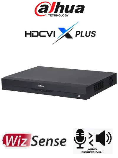 DVR Dahua DH-XVR5216AN-4KL-I3/T de 16 canales con soporte 4K