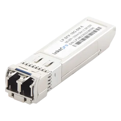 Transceptor SFP+ / 10 Gbps / Monomodo 1310 nm / Alcance 5 km (3.1 mi) / LC/UPC Dúplex / DDM