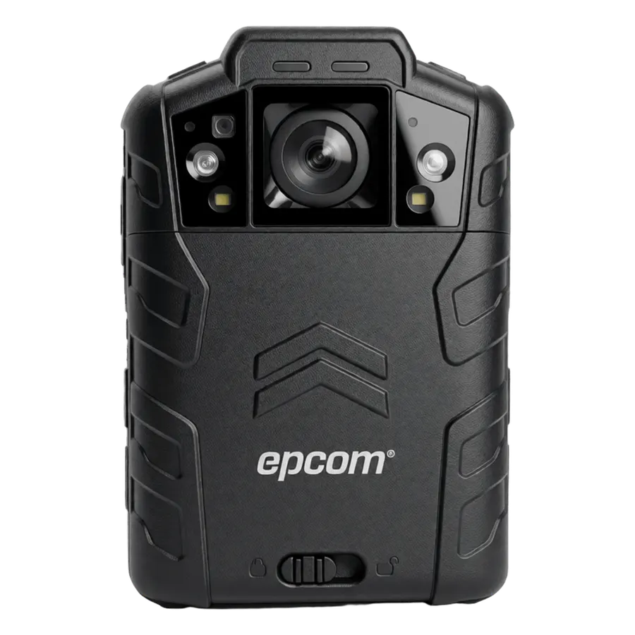 Cámara corporal EPCOM XMRX5-V2 con video 4 MP y visión IR