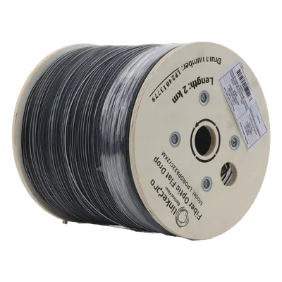 Cable de fibra óptica drop LINKEDPRO LPDROPA22C/2KM de 2 km