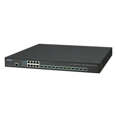 Switch administrable PLANET XGS-6350-12X8TR de 12 puertos SFP+ 10G