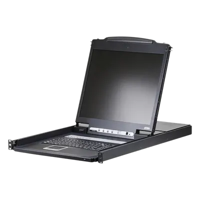 Conmutador KVM LCD / 19' LED / 8 Puertos / VGA / USB y PS/2 / 1280x1024 a 75 Hz / Control en Cascada hasta 128 Ordenadores