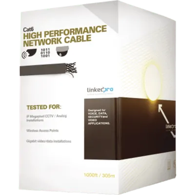 Cable UTP Cat6+ LINKEDPRO PRO-CAT-6-GELX-V2 para exterior, 305 m