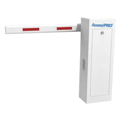 Barrera vehicular AccessPRO KT-XBS-6ML con brazo telescópico de 6 m