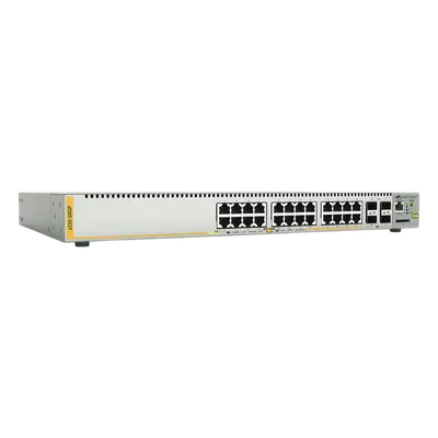 Switch PoE+ Administrable / 24 Puertos Gigabit / 4 SFP / 370 W / Capa 3 / 41.7 Mpps