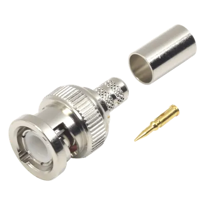 Conector BNC macho RF Industries RFB-1107-1X para RG-8/X