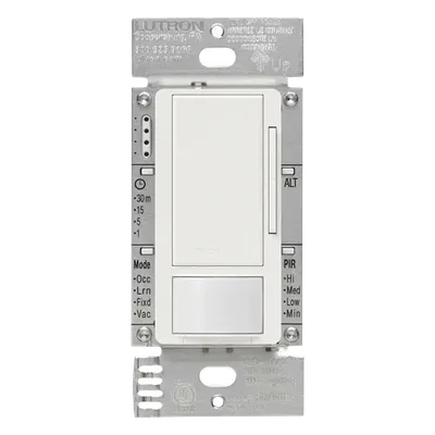 Atenuador 0-10 V Lutron MSZ101WH con sensor de presencia