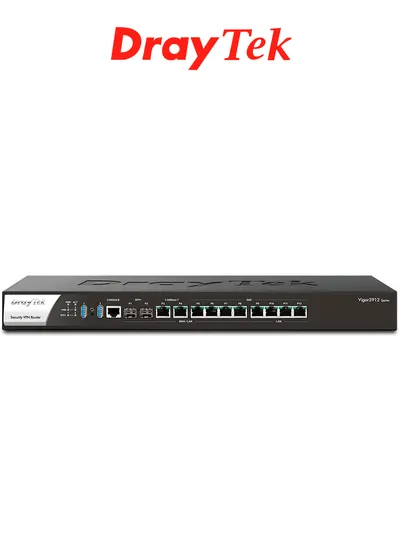 DRAYTEK VIGOR3912- Ruteador Multi-WAN Balanceador de Cargas, ideal para PyMEs, con 8 puertos configurables LAN & WAN, 4 puertos LAN RJ-45 GE, hasta 500 túneles VPN y filtrado de contenido WEB