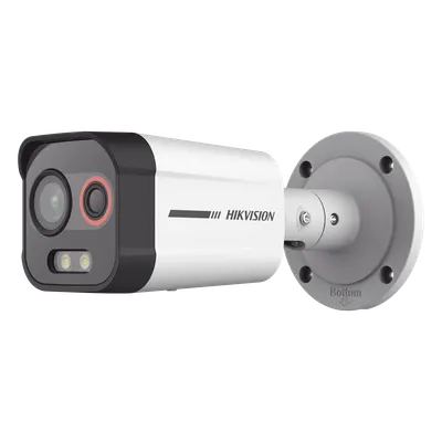 Cámara bala térmica y óptica Hikvision DS-2TD2608-1/QA/FP de 4 MP