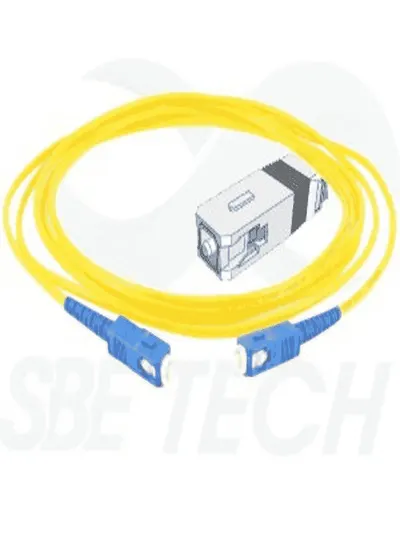 Jumper de fibra óptica SBE TECH SC-SC simplex monomodo de 3 m