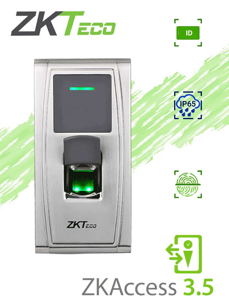 Lector biométrico ZKTeco MA300AC35 para control de acceso IP65