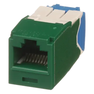 Jack RJ45 Panduit CJ6X88TGGR Cat 6A de terminación sin impacto