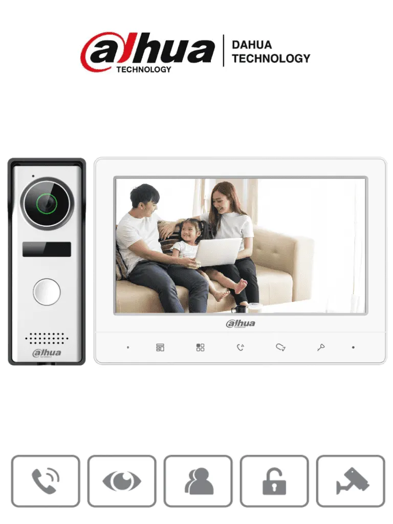 Videoportero DAHUA KTA02 con monitor táctil de 7 pulgadas