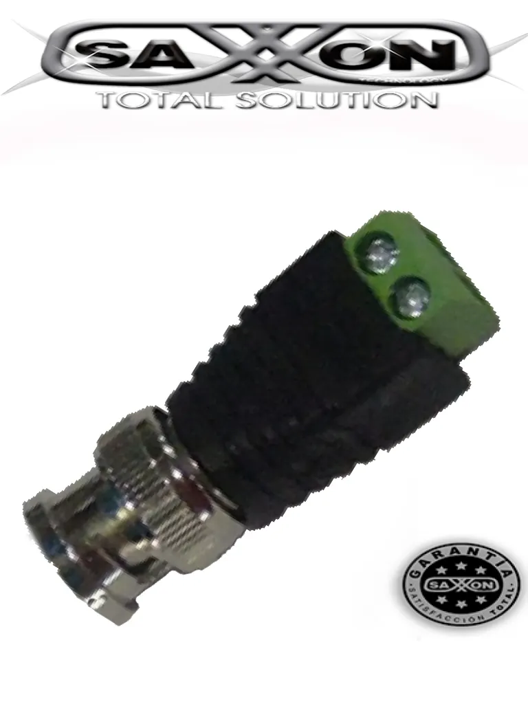 Conector de energía SAXXON PSUBR14 BNC macho, bolsa con 10 piezas